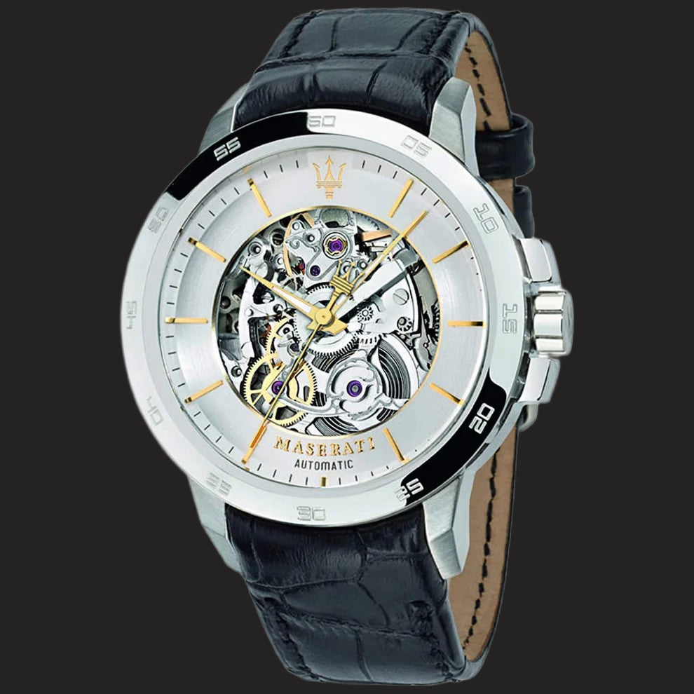 Maserati Ingegno Automatic Mens Watch With Skeleton Dial model R8821119002