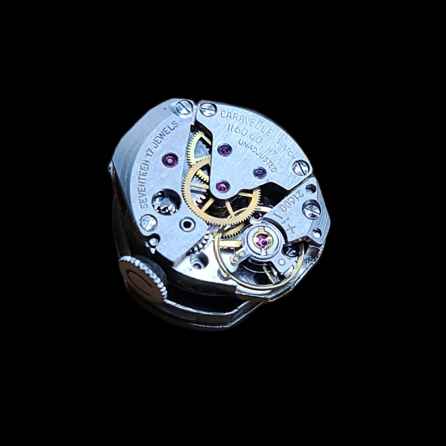 Caravelle by Bulova Diamond 10k White Gold Ladies Mechanical Watch