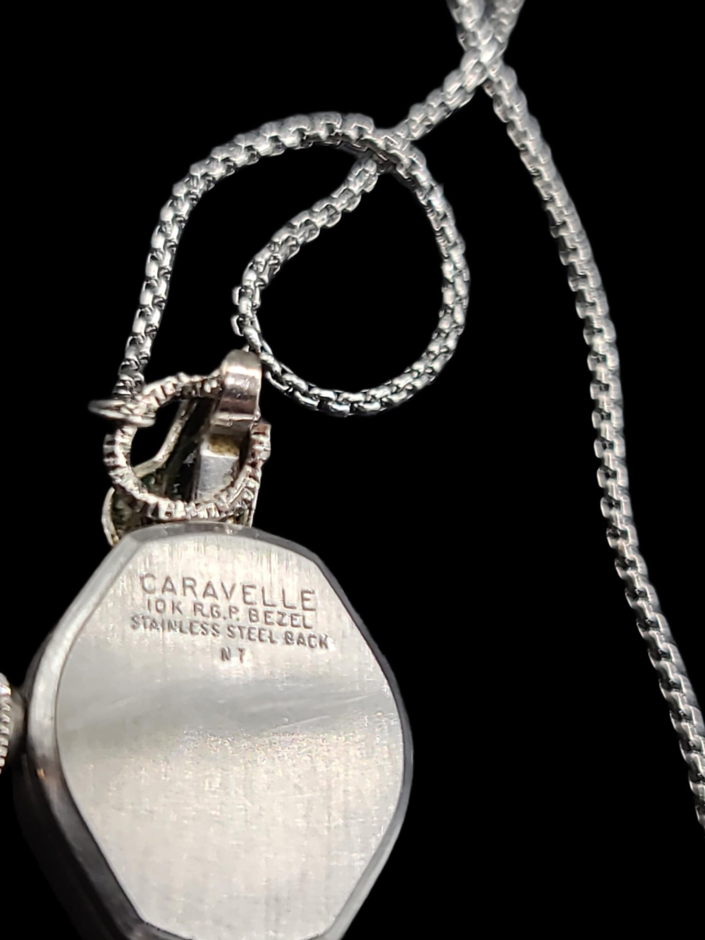 Caravelle by Bulova Diamond 10k White Gold Ladies Mechanical Watch