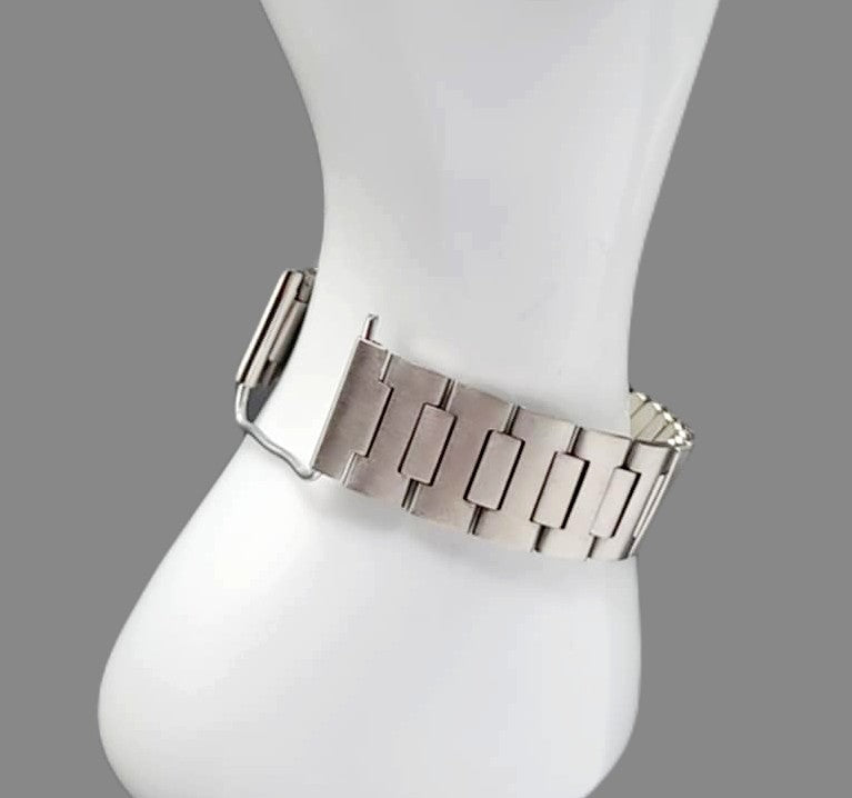 Vintage Style Mens 17mm Stainless Steel Watch Band