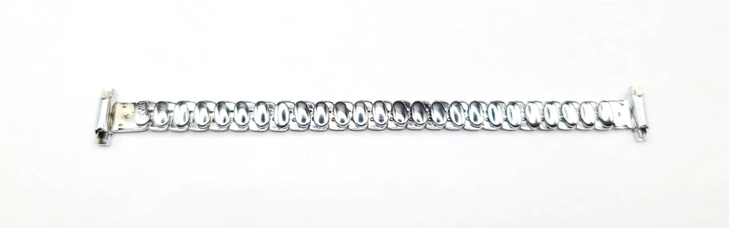 Vintage Watch Band-10mm Stainless Steel Ladies Expansion Band