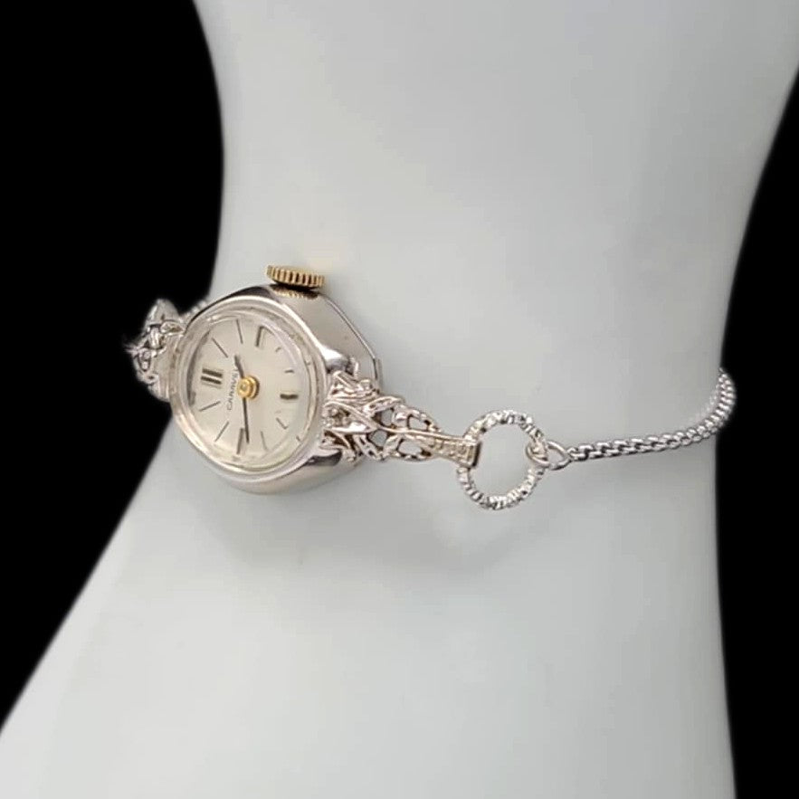 Caravelle by Bulova Diamond Mechanical Vintage Watch
