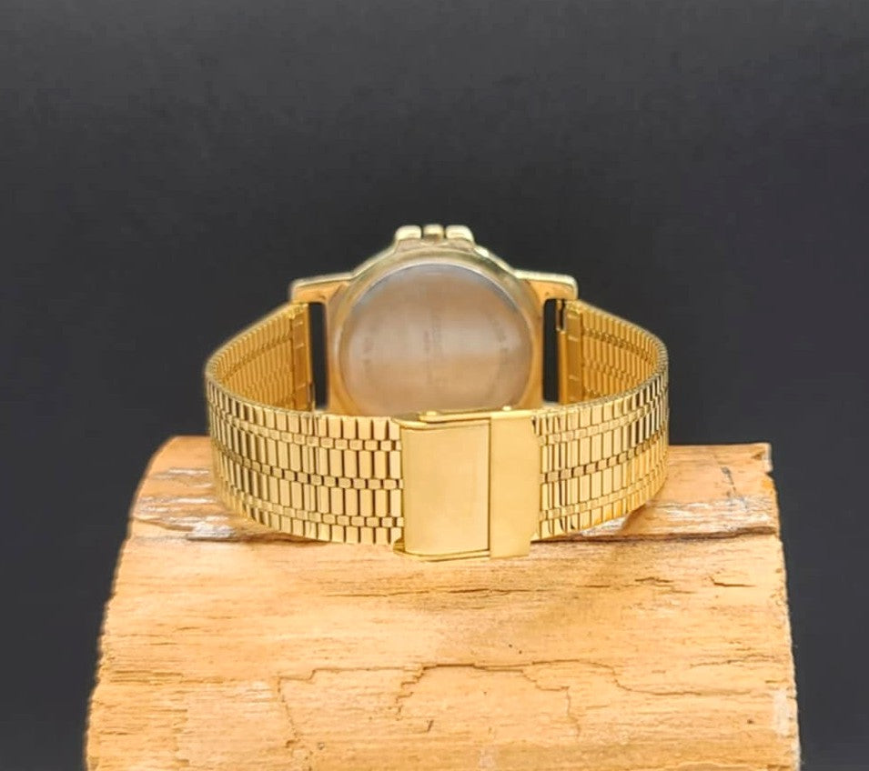 Kenneth Cole-Classy Solid Brass Restored Mens Quartz Analog Watch With Date Display