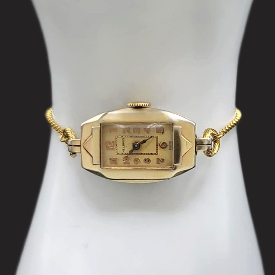 Helbros Swiss Gold Ladies Mechanical Watch