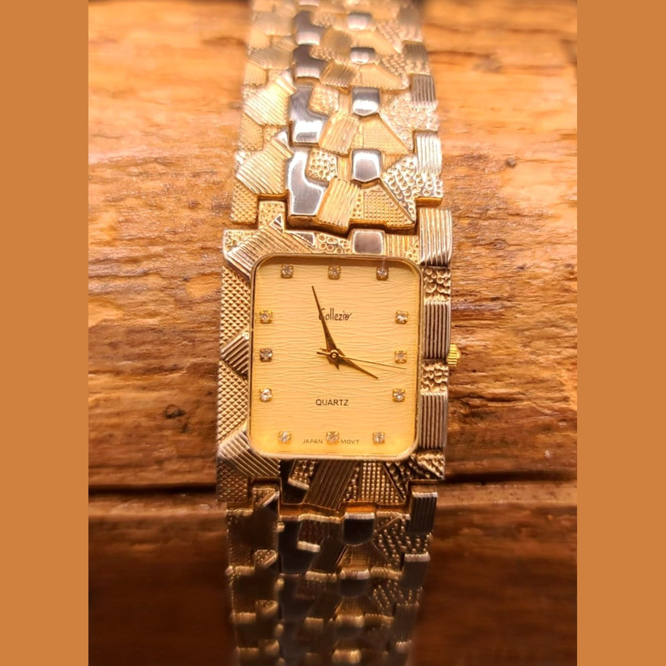 Collezio Large Sized Analog Quartz Mens Dress Watch