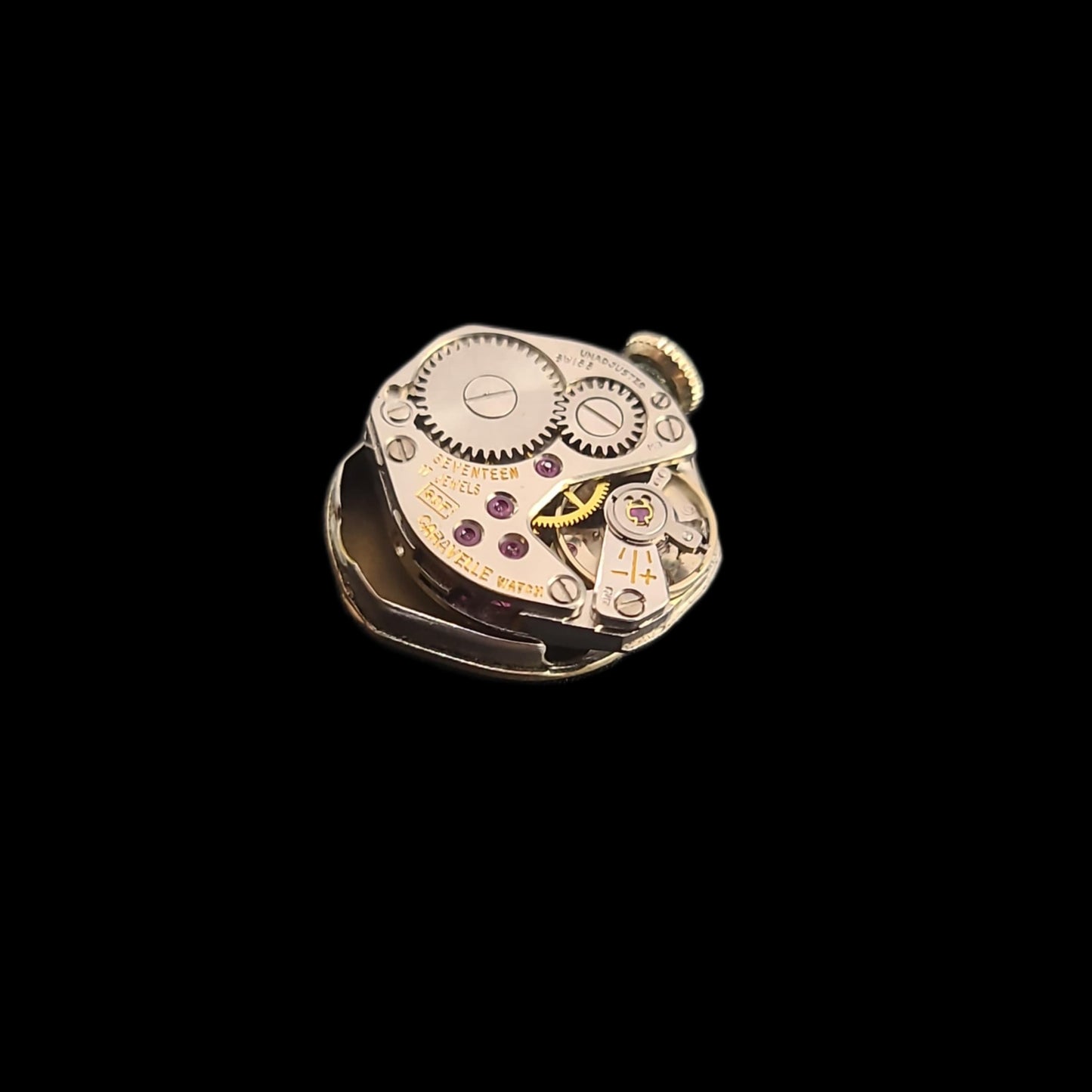 Bulova Diamond Ladies Vintage 10k Diamond Ornate 17-Jewelled Mechanical Watch