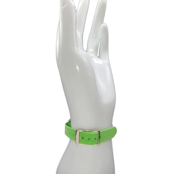 Retro Nylon Sporty Watch Strap/Bands 12mm One Piece Style With Buckle Closure