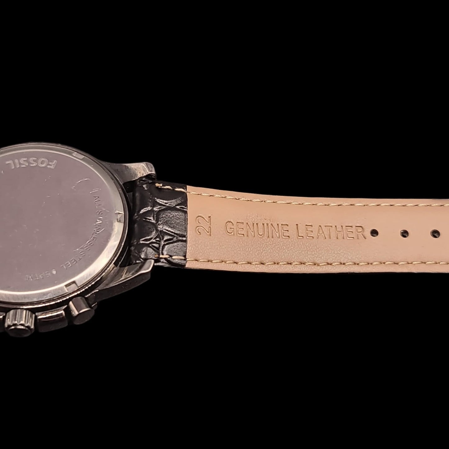 Fossil Large Mens Chronograph Quartz Luminous Sport Watch