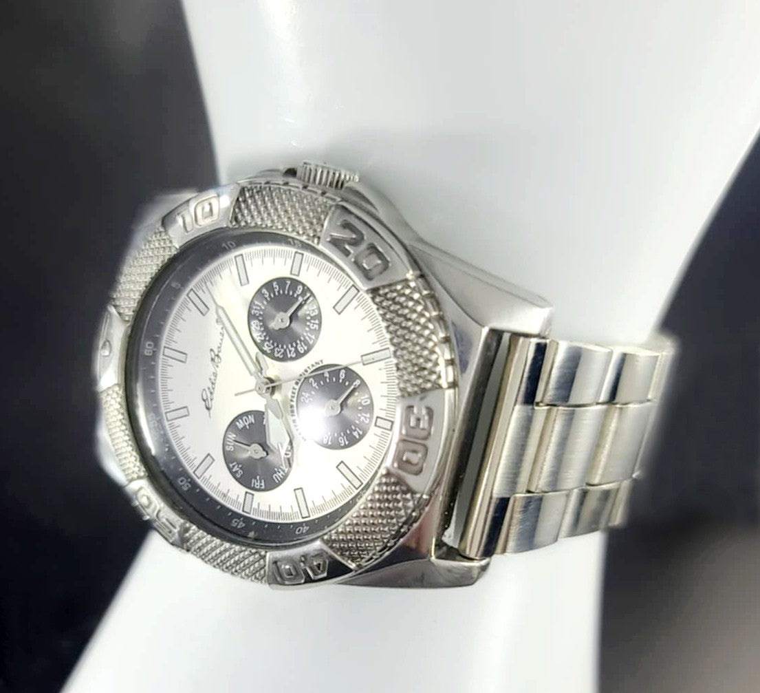 Eddie Bauer Vintage Mens Sport 3 Eye Analog Luminous Watch