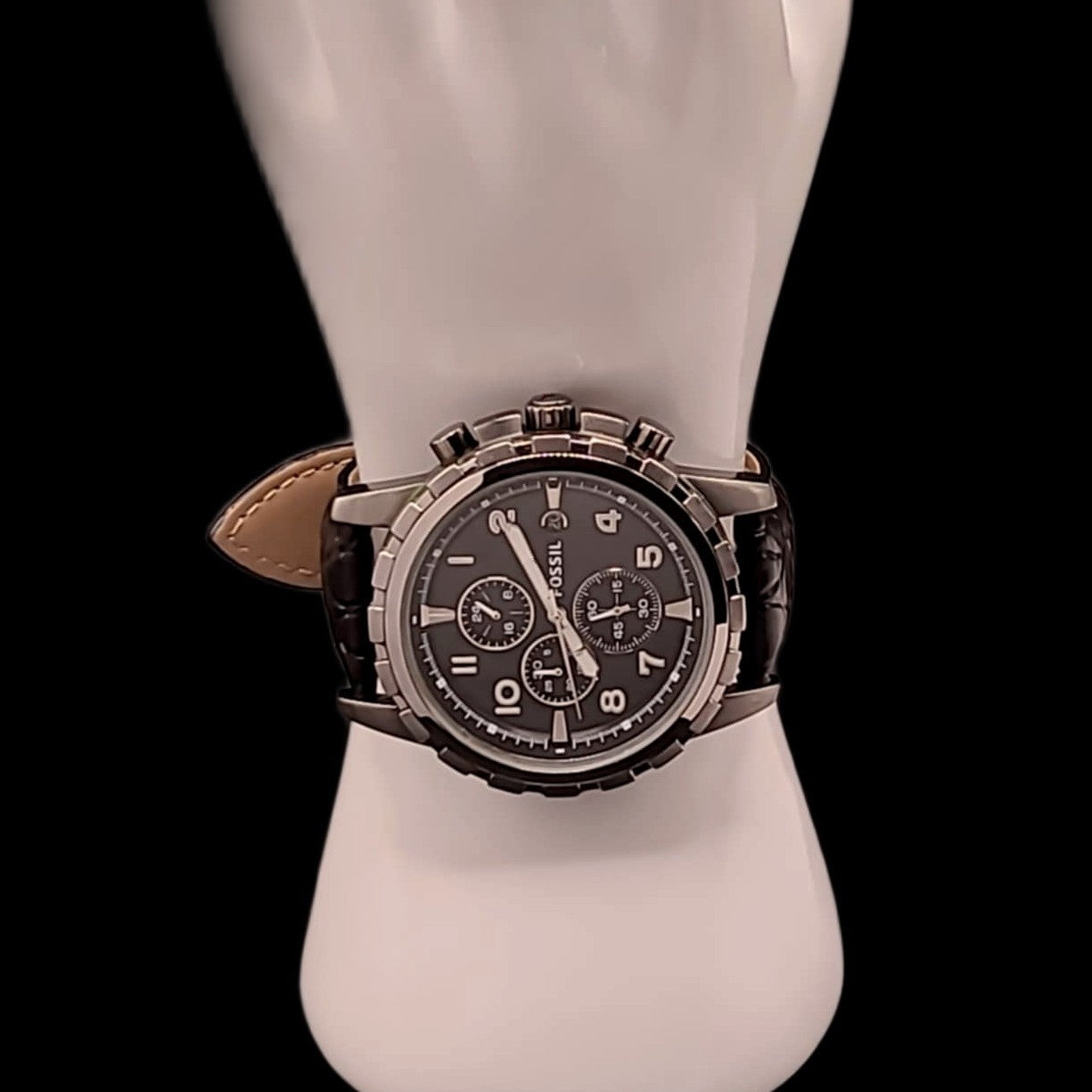 Fossil Large Mens Chronograph Quartz Luminous Sport Watch