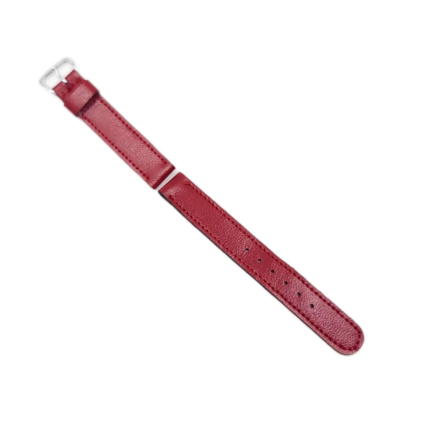 New Red Leather Retro Watch Band for 13mm Watch Lugs Ladies or Children
