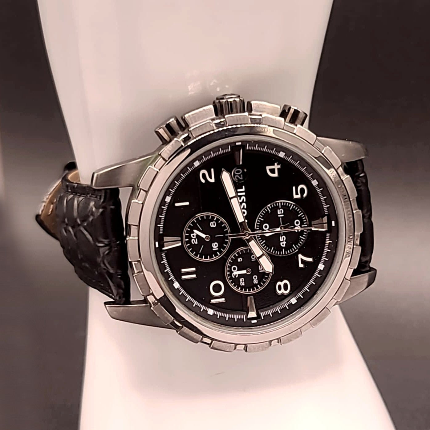 Fossil Large Mens Chronograph Quartz Luminous Sport Watch