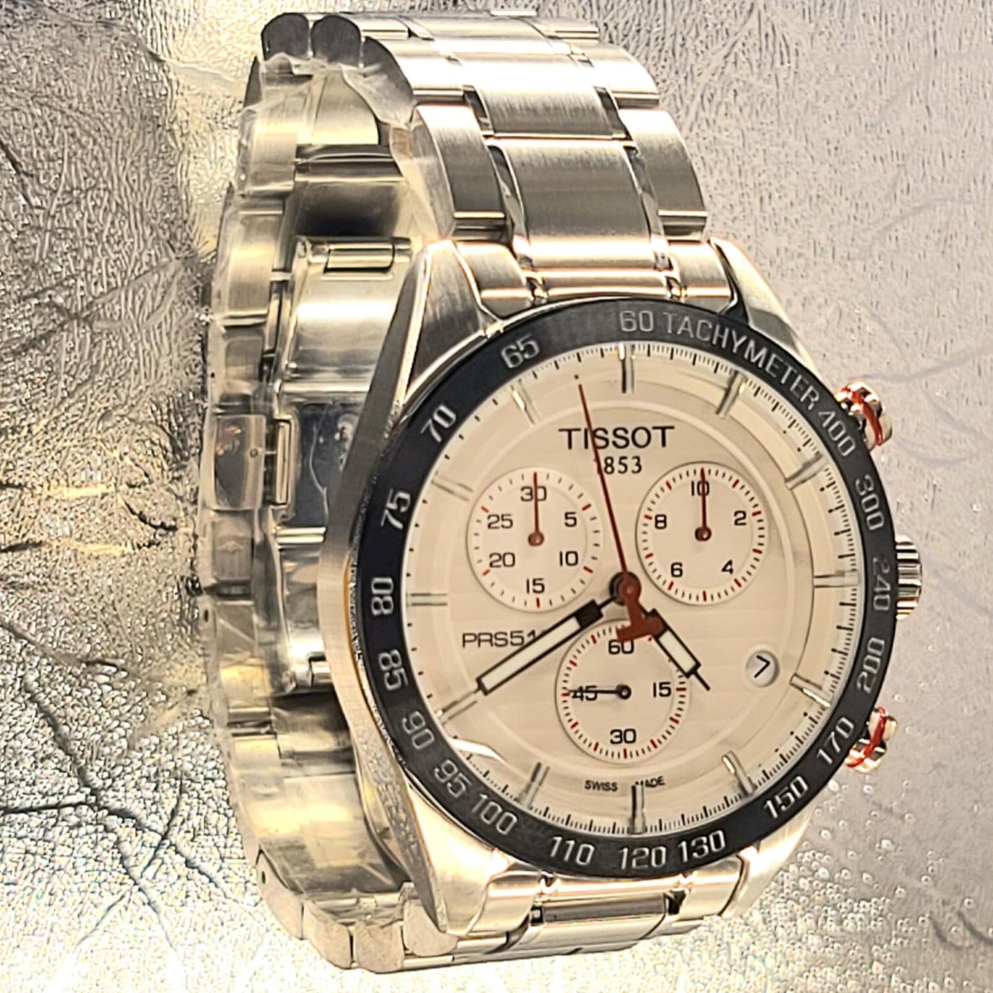 Tissot Mens Sport PRS516 Chronograph Water Resistant Triple Sub-Dial Luminescent Watch