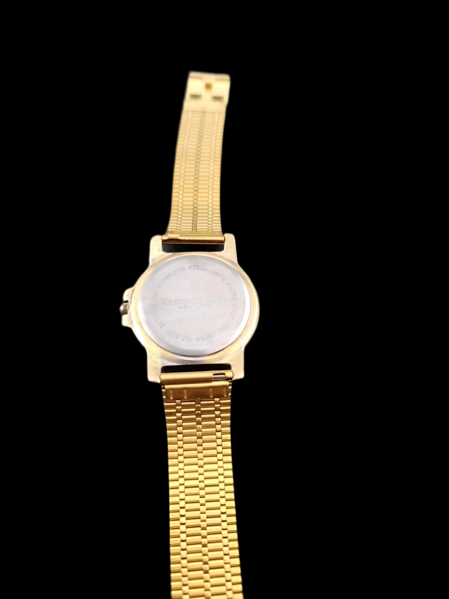 Kenneth Cole-Classy Solid Brass Restored Mens Quartz Analog Watch With Date Display