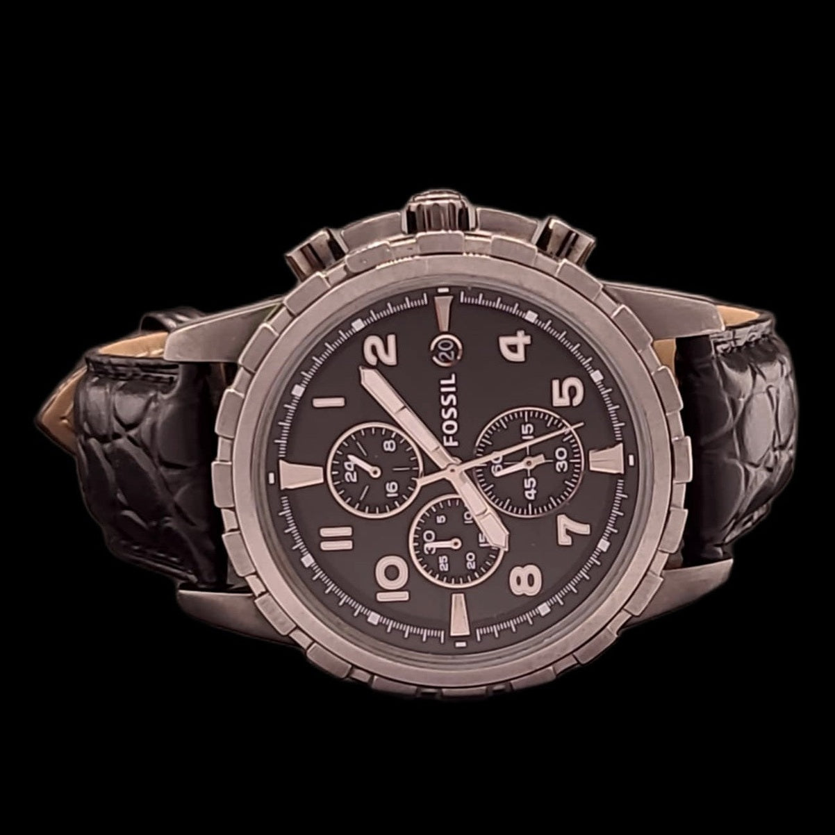 Fossil Large Mens Chronograph Quartz Luminous Sport Watch