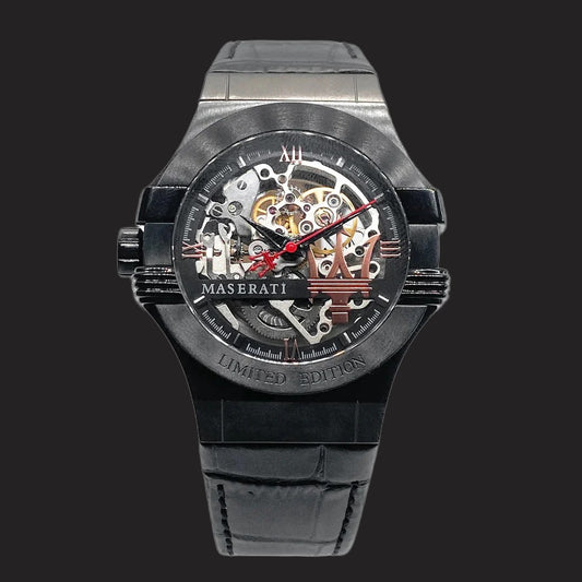 Maserati Automatic Skeleton Mens Left Handed Watch Model R8821108021