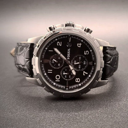 Fossil Large Mens Chronograph Quartz Luminous Sport Watch