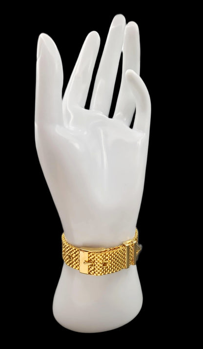 Lucien Picard 80's Vintage Classy Gold & Silver Quartz Analog Swiss Womens Watch
