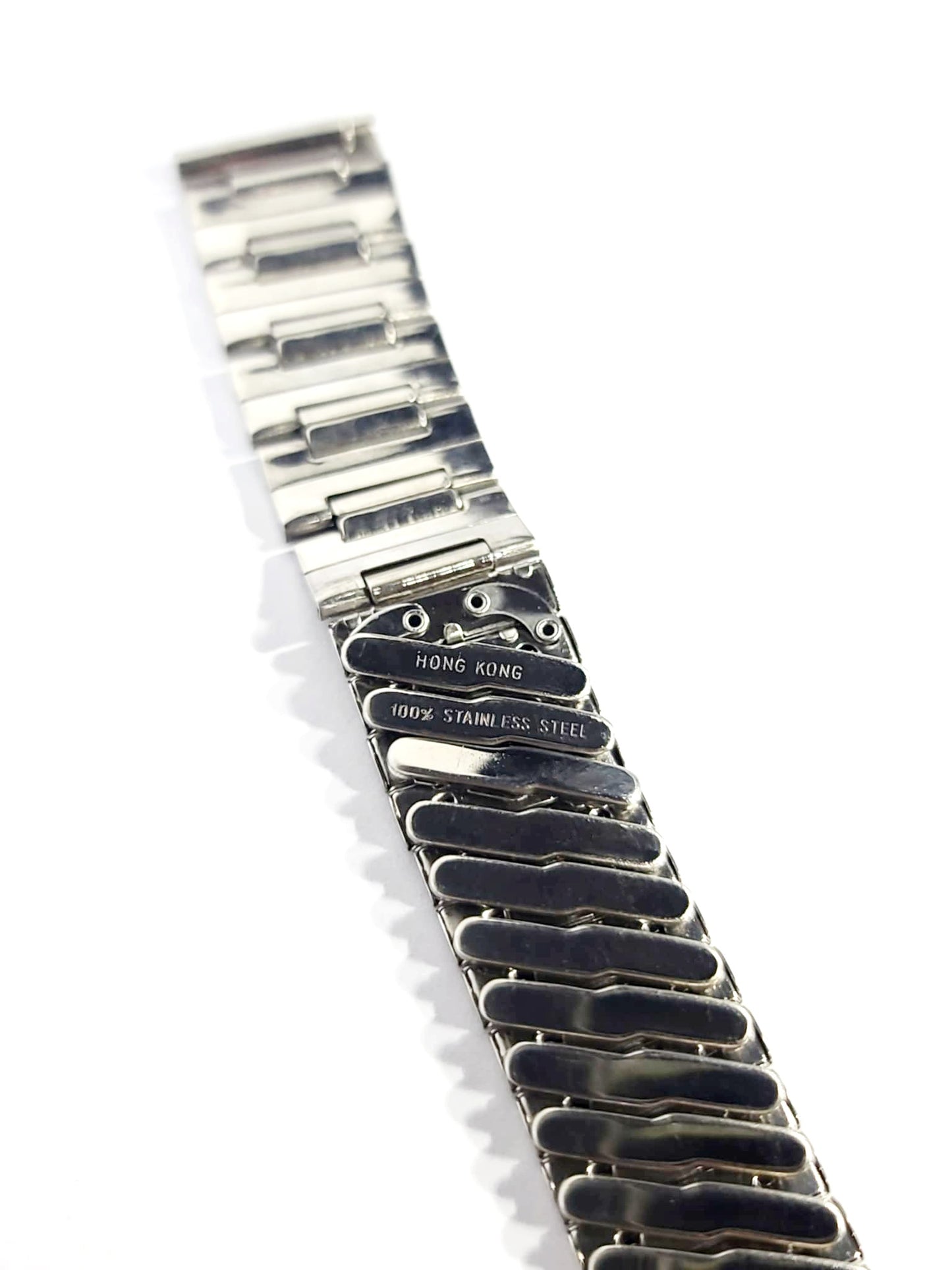 Vintage Style Mens 17mm Stainless Steel Watch Band