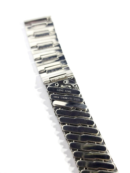 Vintage Style Mens 17mm Stainless Steel Watch Band