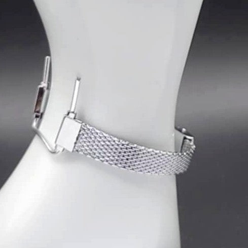 Vintage Spring Bar Type 10mm to 12mm Fold Over Clasp Style Replacement Watch Band/Strap