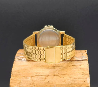 Kenneth Cole-Classy Solid Brass Restored Mens Quartz Analog Watch With Date Display