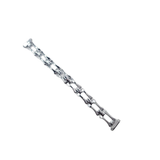 Vintage Bar Type 12-14mm Stainless Steel Watch Band With Fold-Over Clasp