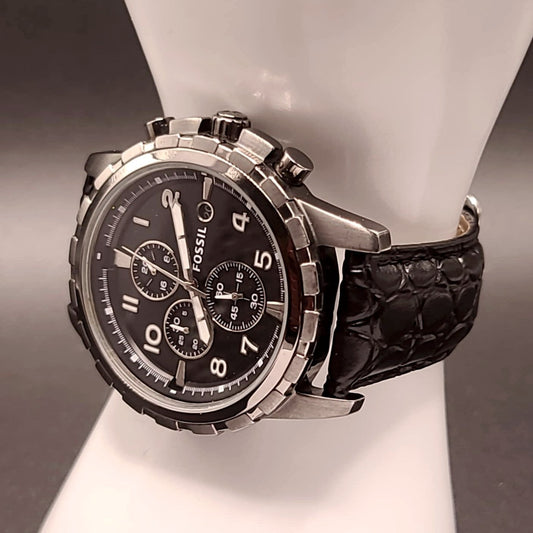 Fossil Large Mens Chronograph Quartz Luminous Sport Watch