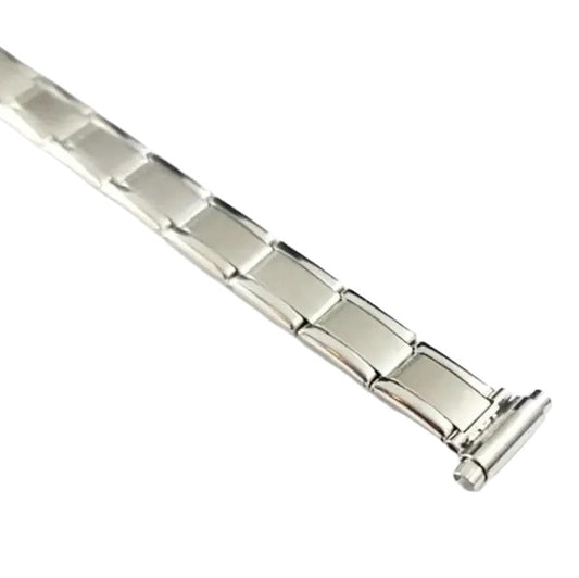 Vintage Bar Type Expansion Silver Watch Band