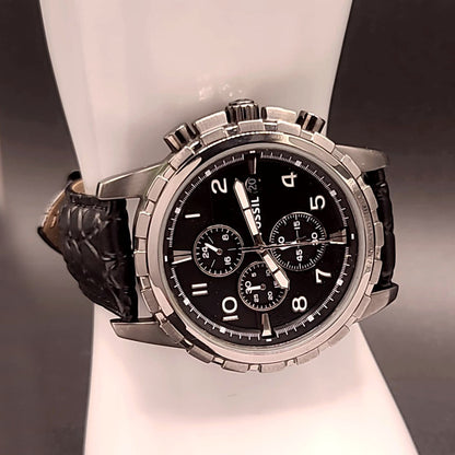 Fossil Large Mens Chronograph Quartz Luminous Sport Watch