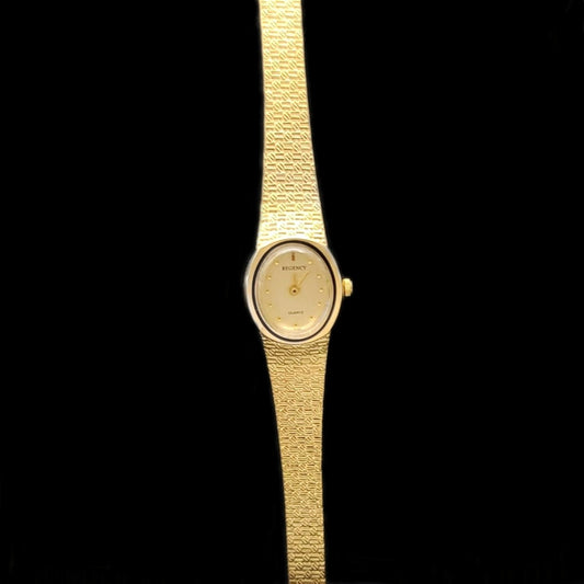 Regency Quartz Ladies Gold Analog Vintage Watch