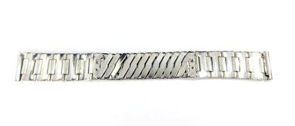 Vintage Style Mens 17mm Stainless Steel Watch Band