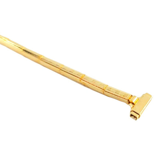 Vintage Bar Type Expansion Gold Ladies Watch Band 9-10mm